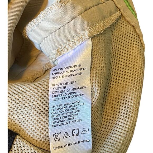 Mens Size 38 Izod Golf Shorts Tan - Picture 5 of 9